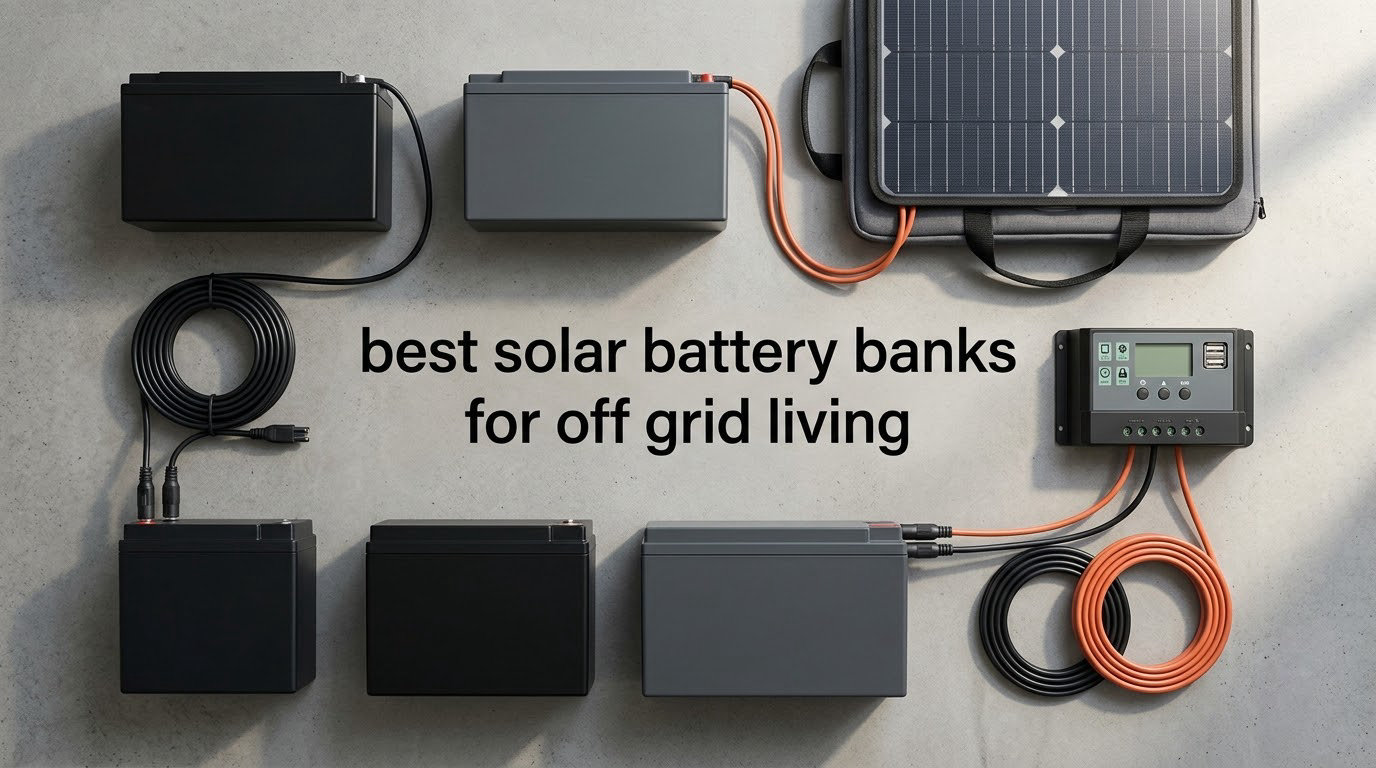best solar battery banks for off grid living