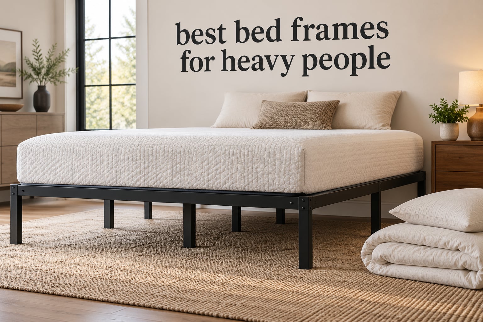 best bed frames for heavy people